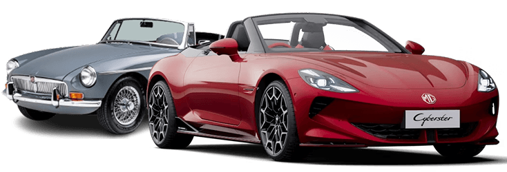 Mostra due auto in primo piano